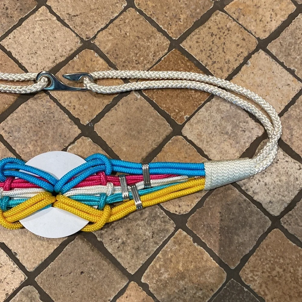 Vintage Colorful Braided Twisted Belt - Picture 6 of 10